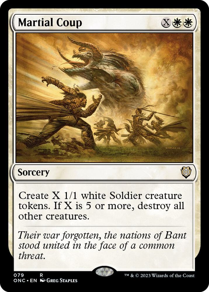 Martial Coup 79/28 (Commander: Phyrexia: All Will Be One)  | Good Games Cannington