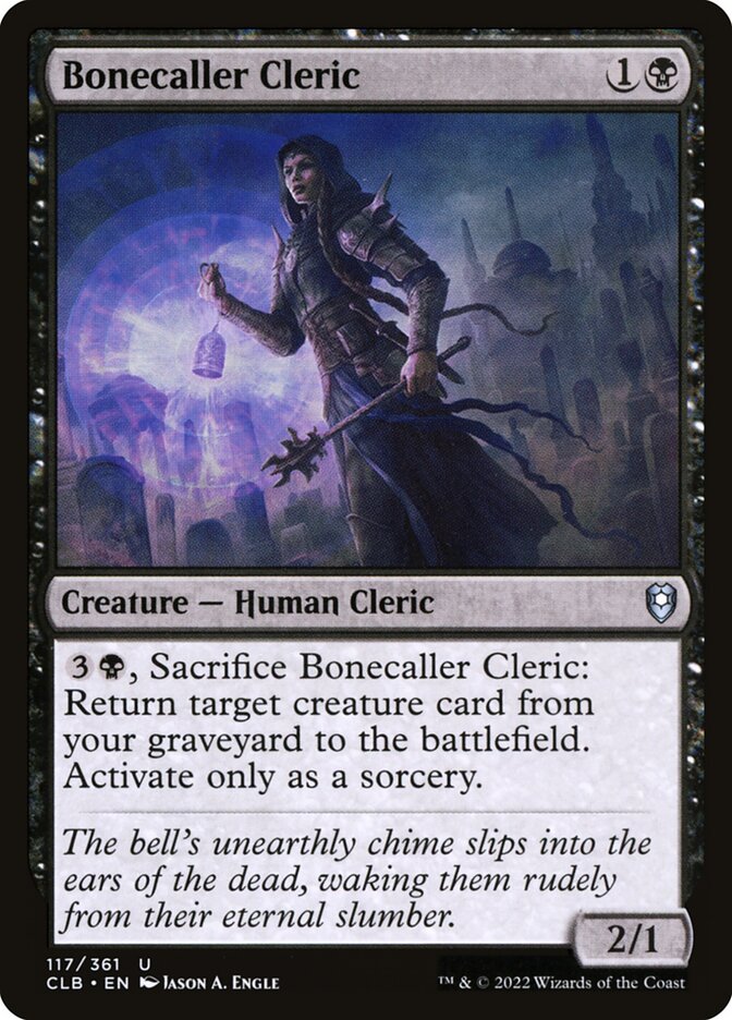 Bonecaller Cleric 117 (Commander Legends: Battle for Baldur's Gate)  | Good Games Cannington
