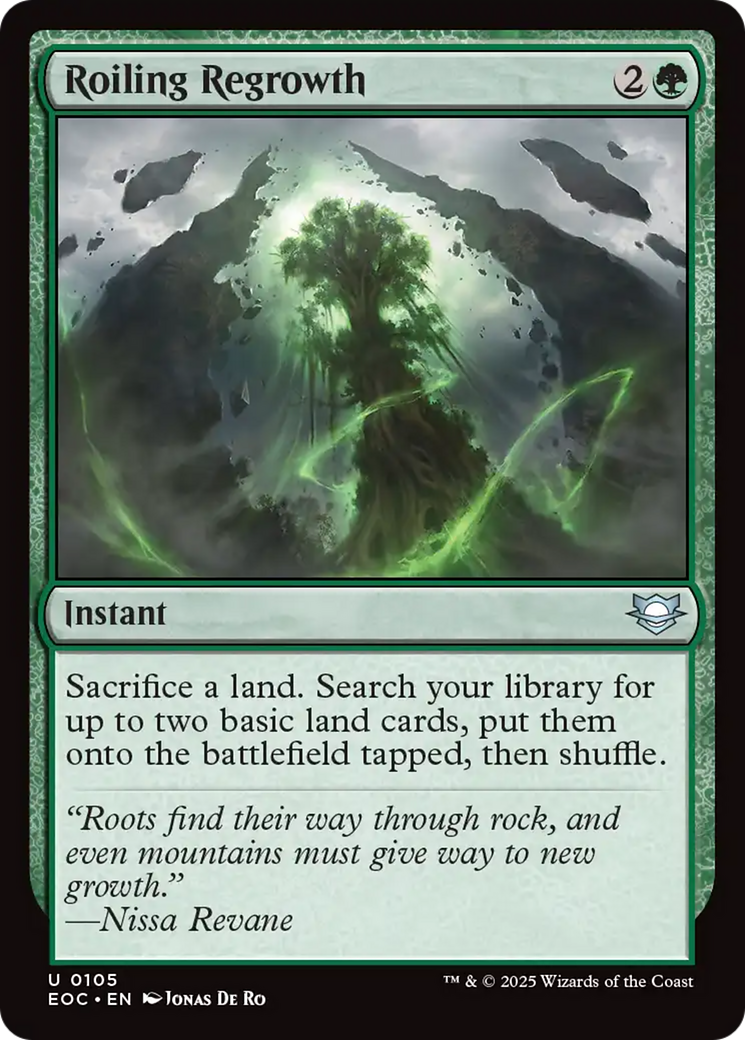 Roiling Regrowth [Edge of Eternities Commander] | Good Games Cannington