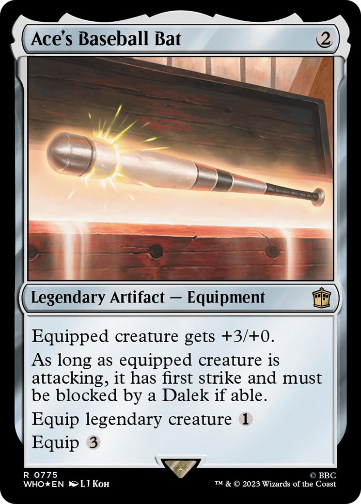 Ace's Baseball Bat (Surge Foil) [Doctor Who] | Good Games Cannington