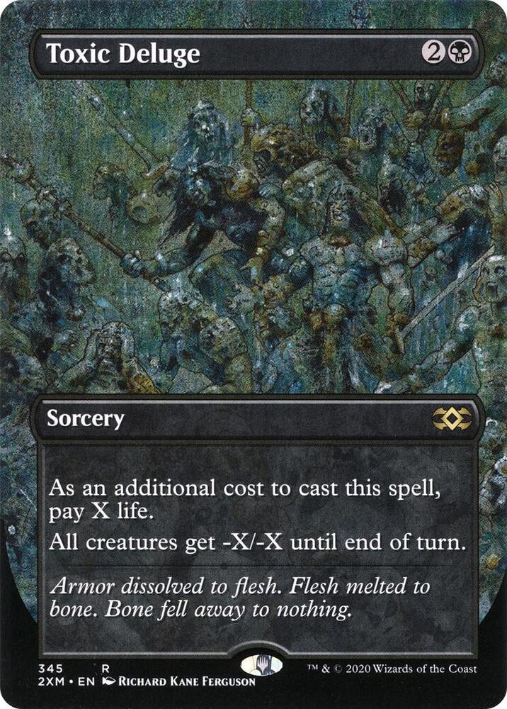 Toxic Deluge 345/332 (Double Masters)  - Borderless Foil | Good Games Cannington