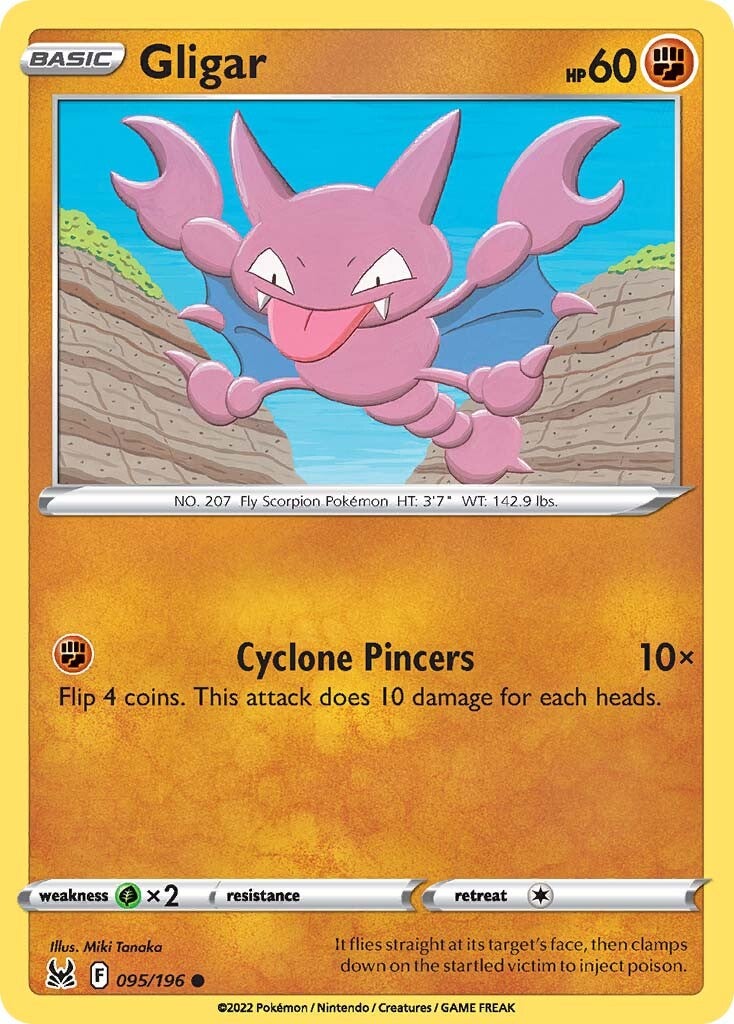 Gligar (095/196) [Sword & Shield: Lost Origin] | Good Games Cannington