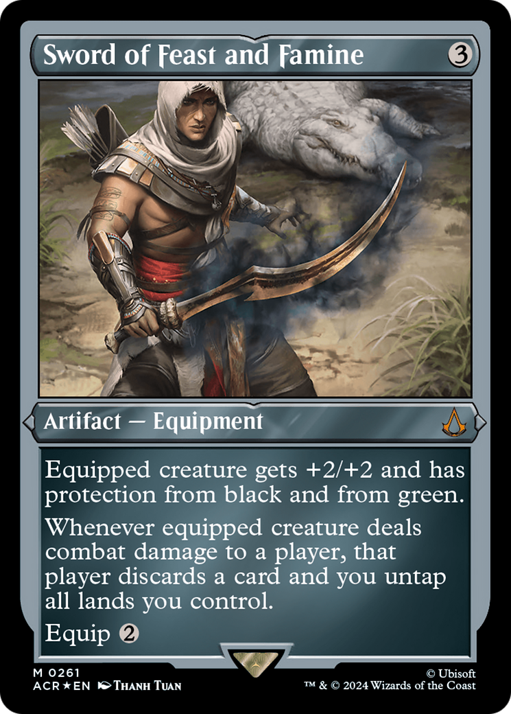 Sword of Feast and Famine (Foil Etched) [Assassin's Creed] | Good Games Cannington