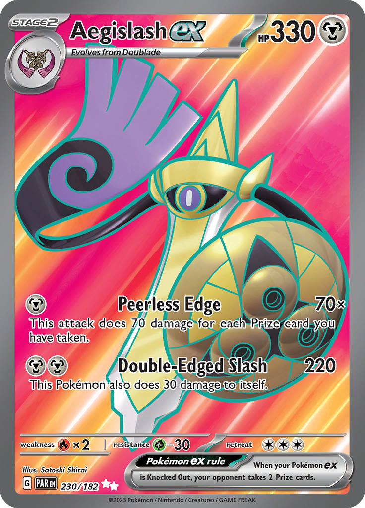 Aegislash ex (230/182) [Scarlet & Violet: Paradox Rift] | Good Games Cannington