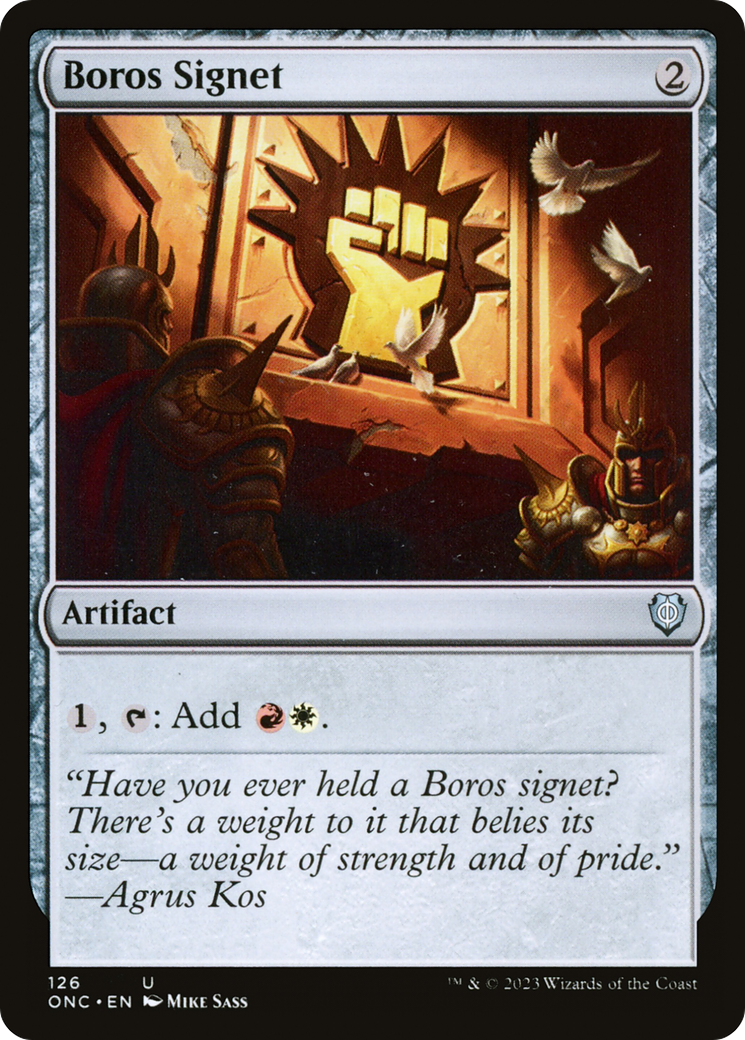Boros Signet [Phyrexia: All Will Be One Commander] | Good Games Cannington