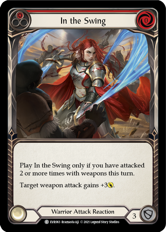 In the Swing (Red) [EVR063] (Everfest)  1st Edition Normal | Good Games Cannington