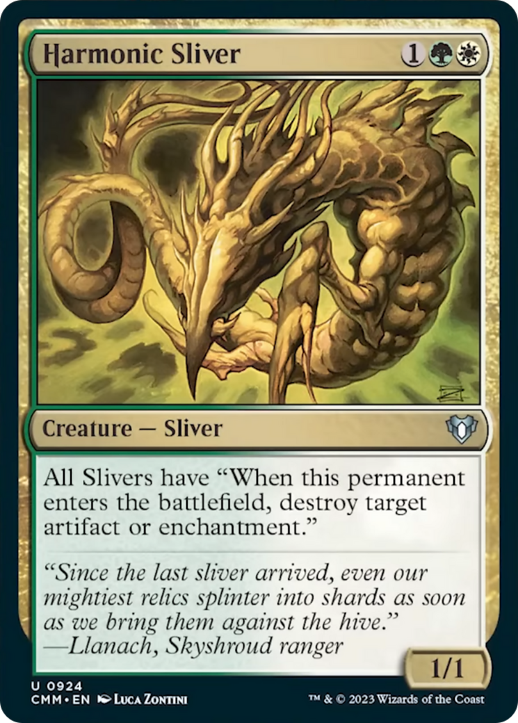 Harmonic Sliver [Commander Masters] | Good Games Cannington