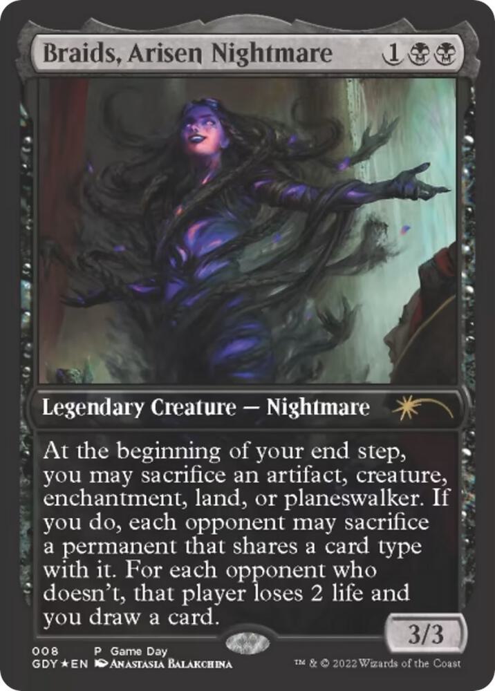 Braids, Arisen Nightmare 8 (Game Day & Store Championship Promos)  - Full Art Foil | Good Games Cannington