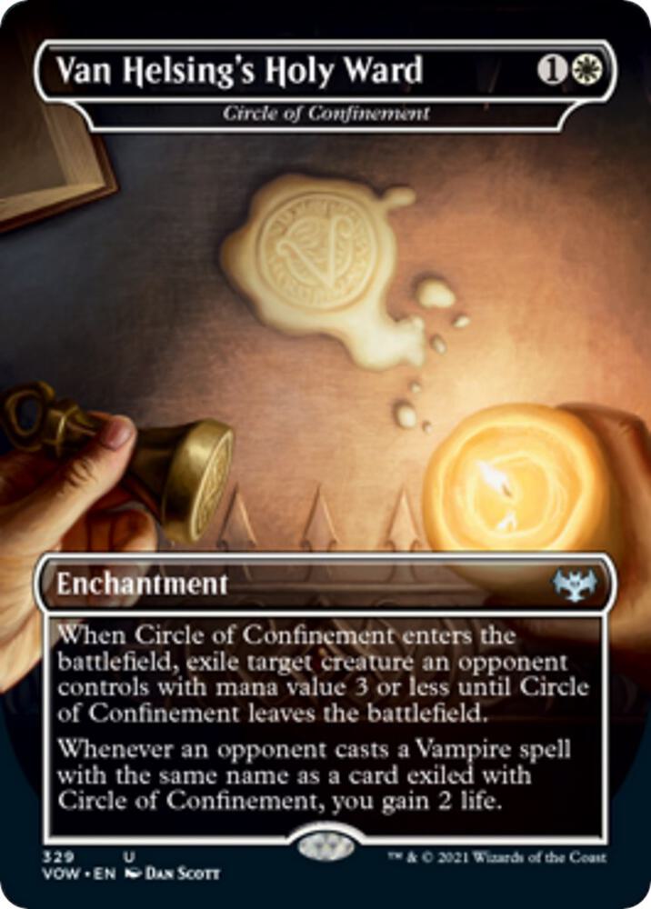Van Helsings Holy Ward Circle of Confinement 329 (Innistrad: Crimson Vow)  - Foil | Good Games Cannington