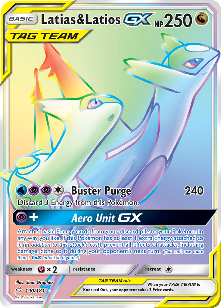 Latias & Latios GX (190/181) [Sun & Moon: Team Up] | Good Games Cannington