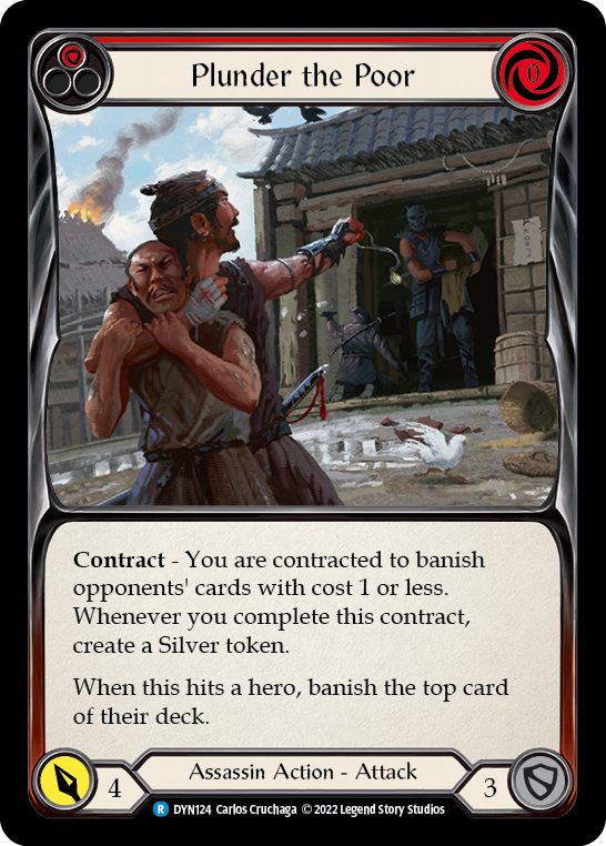 Plunder the Poor (Red) [DYN124] (Dynasty) | Good Games Cannington