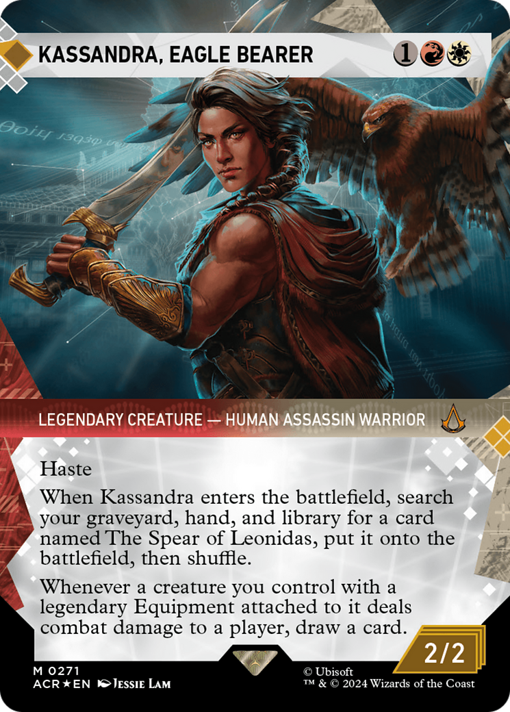 Kassandra, Eagle Bearer (Showcase) (Textured Foil) [Assassin's Creed] | Good Games Cannington