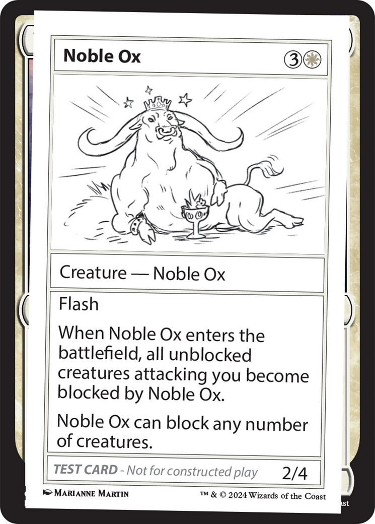 Noble Ox [Mystery Booster 2 Playtest Cards] | Good Games Cannington