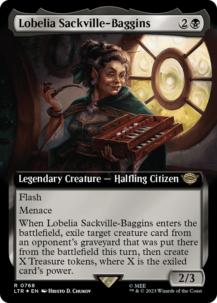 Lobelia Sackville-Baggins (Extended Art) (Surge Foil) [The Lord of the Rings: Tales of Middle-Earth] | Good Games Cannington