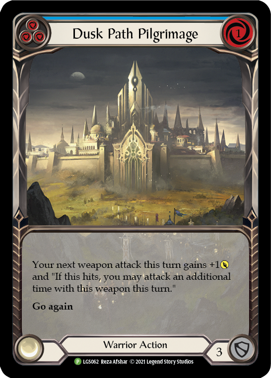 Dusk Path Pilgrimage (Blue) [LGS062] (Promo)  Rainbow Foil | Good Games Cannington