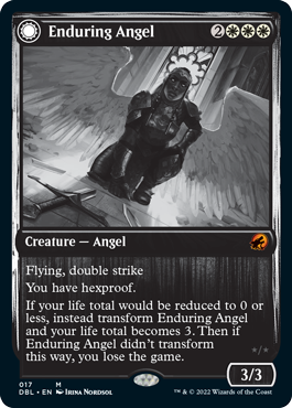 Enduring Angel // Angelic Enforcer [Innistrad: Double Feature] | Good Games Cannington