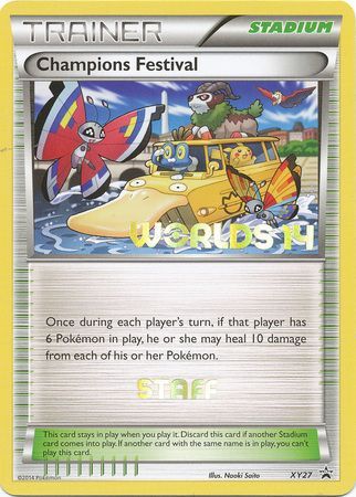 Champions Festival (XY27) (2014 Staff) [XY: Black Star Promos] | Good Games Cannington