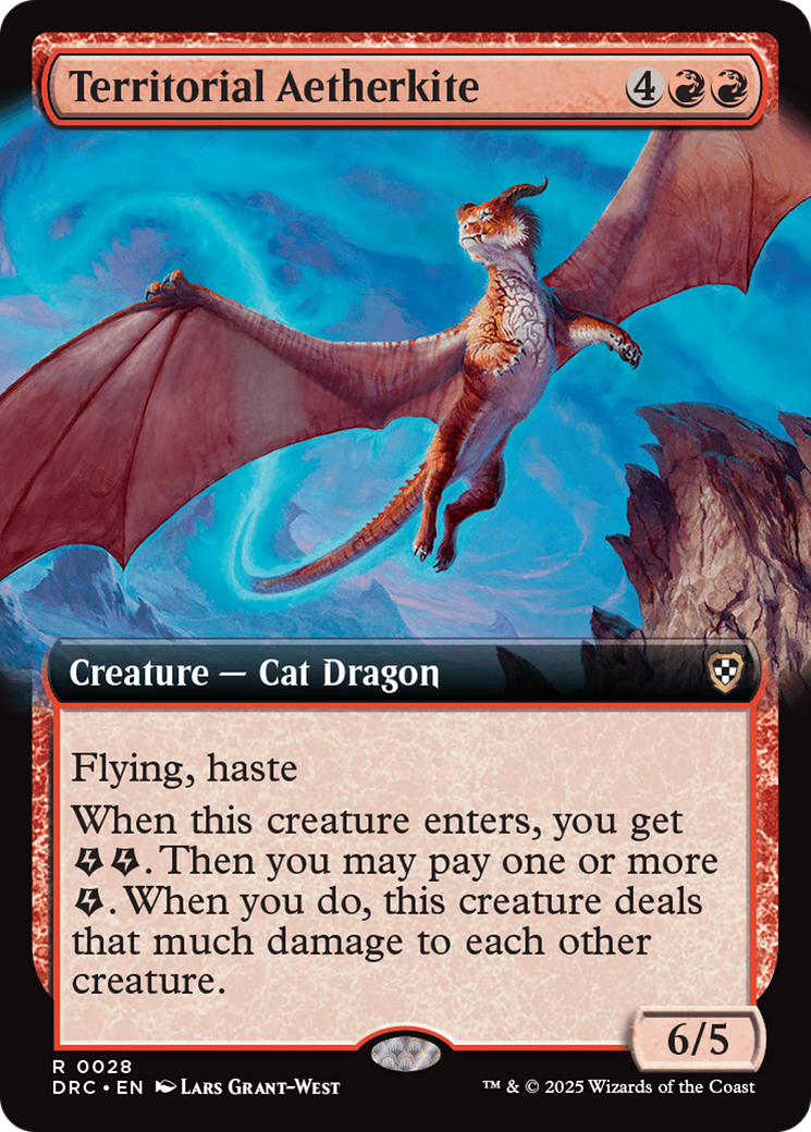 Territorial Aetherkite (Extended Art) [Aetherdrift Commander] | Good Games Cannington