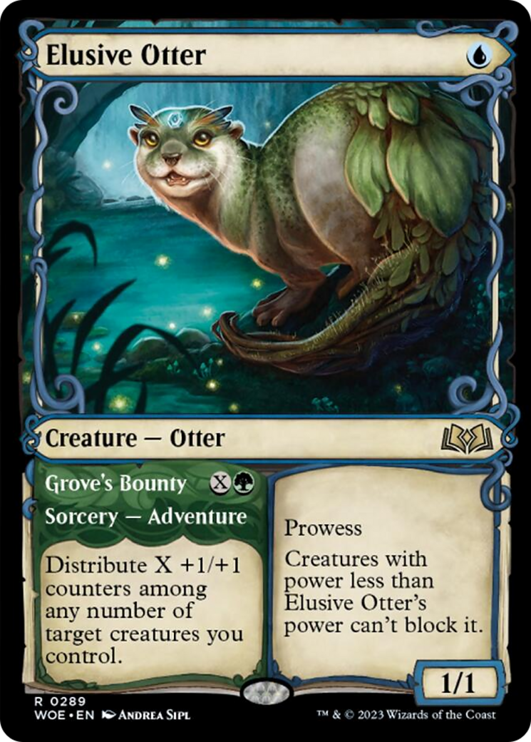 Elusive Otter // Grove's Bounty (Showcase) [Wilds of Eldraine] | Good Games Cannington