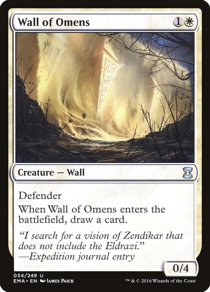 Wall of Omens 34/249 (Eternal Masters)  | Good Games Cannington