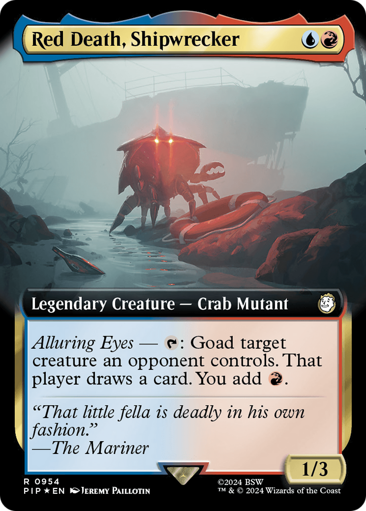 Red Death, Shipwrecker (Extended Art) (Surge Foil) [Fallout] | Good Games Cannington