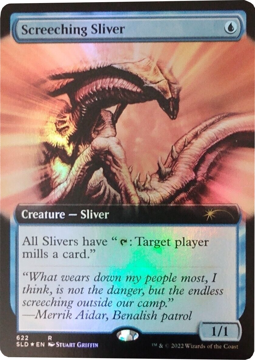 Screeching Sliver (Extended Art) [Secret Lair Drop Promos] | Good Games Cannington