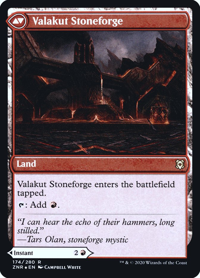 Valakut Awakening // Valakut Stoneforge [Zendikar Rising Prerelease Promos] | Good Games Cannington