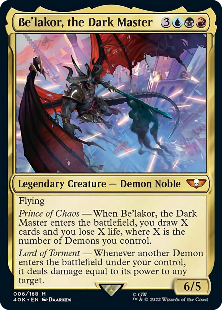 Be'lakor, the Dark Master (Surge Foil) [Warhammer 40,000] | Good Games Cannington