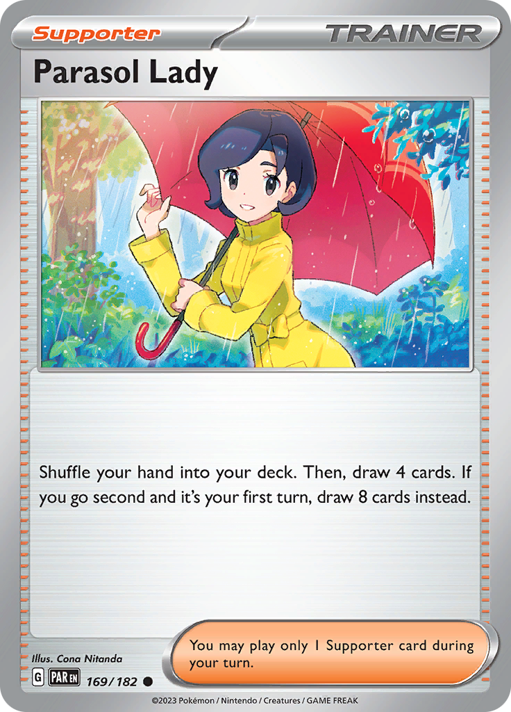 Parasol Lady (169/182) [Scarlet & Violet: Paradox Rift] | Good Games Cannington