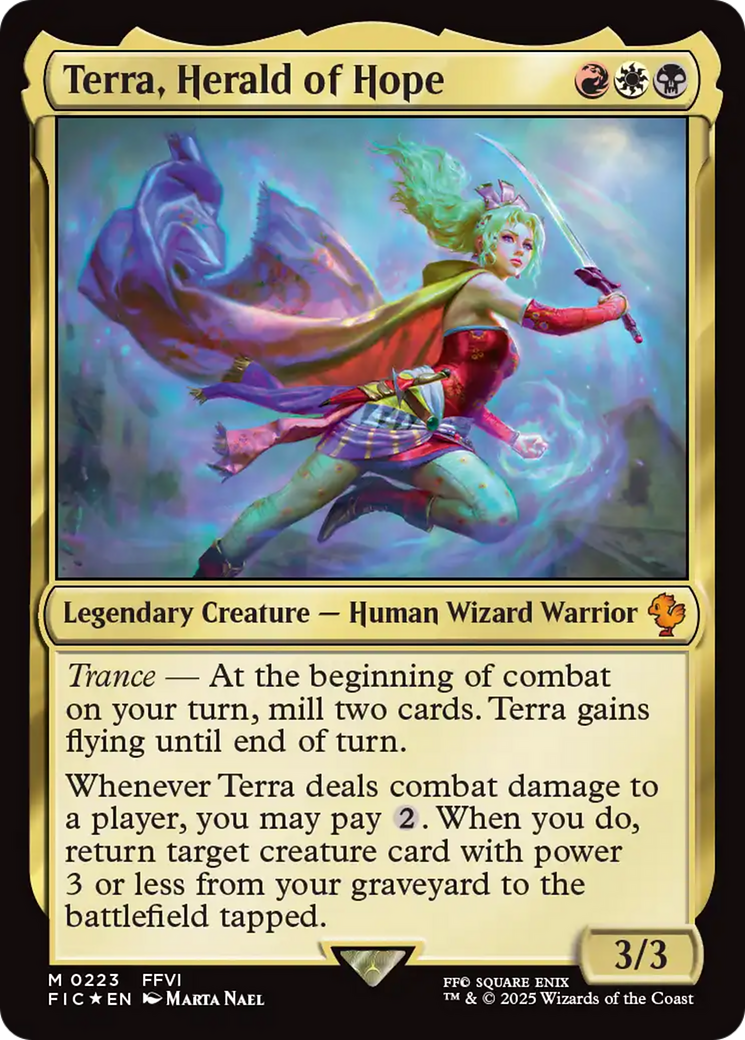 Terra, Herald of Hope (Surge Foil) [FINAL FANTASY Commander] | Good Games Cannington