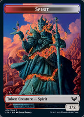 Elemental // Spirit Double-Sided Token [Strixhaven: School of Mages Tokens] | Good Games Cannington