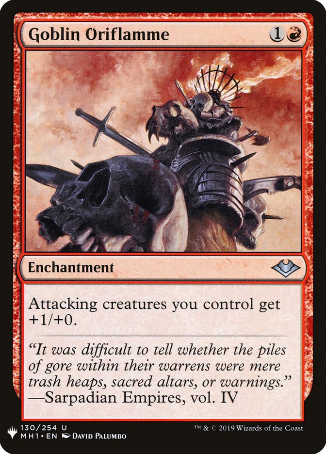 Goblin Oriflamme [Mystery Booster] | Good Games Cannington