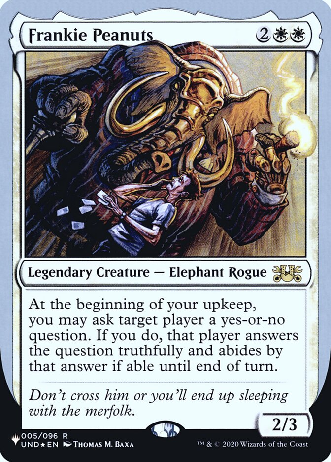 Frankie Peanuts (Unfinity Foil Edition) [The List] | Good Games Cannington