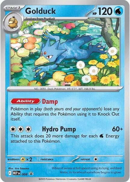 Golduck 008 (ME: Mega Evolution Promo)  - Holofoil | Good Games Cannington