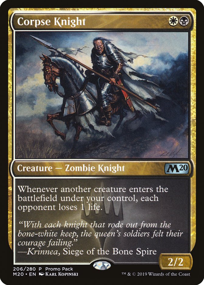 Corpse Knight (Promo Pack) [Core Set 2020 Promos] | Good Games Cannington