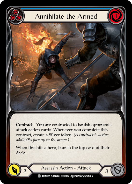 Annihilate the Armed (Blue) [DYN135] (Dynasty) | Good Games Cannington