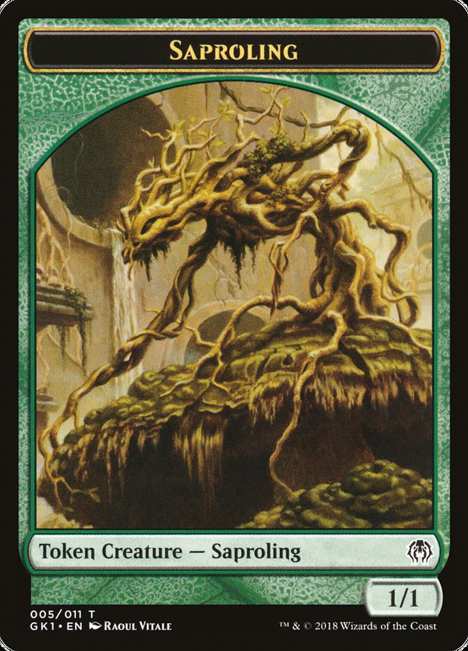 Saproling // Insect Double-Sided Token [Guilds of Ravnica Guild Kit Tokens] | Good Games Cannington