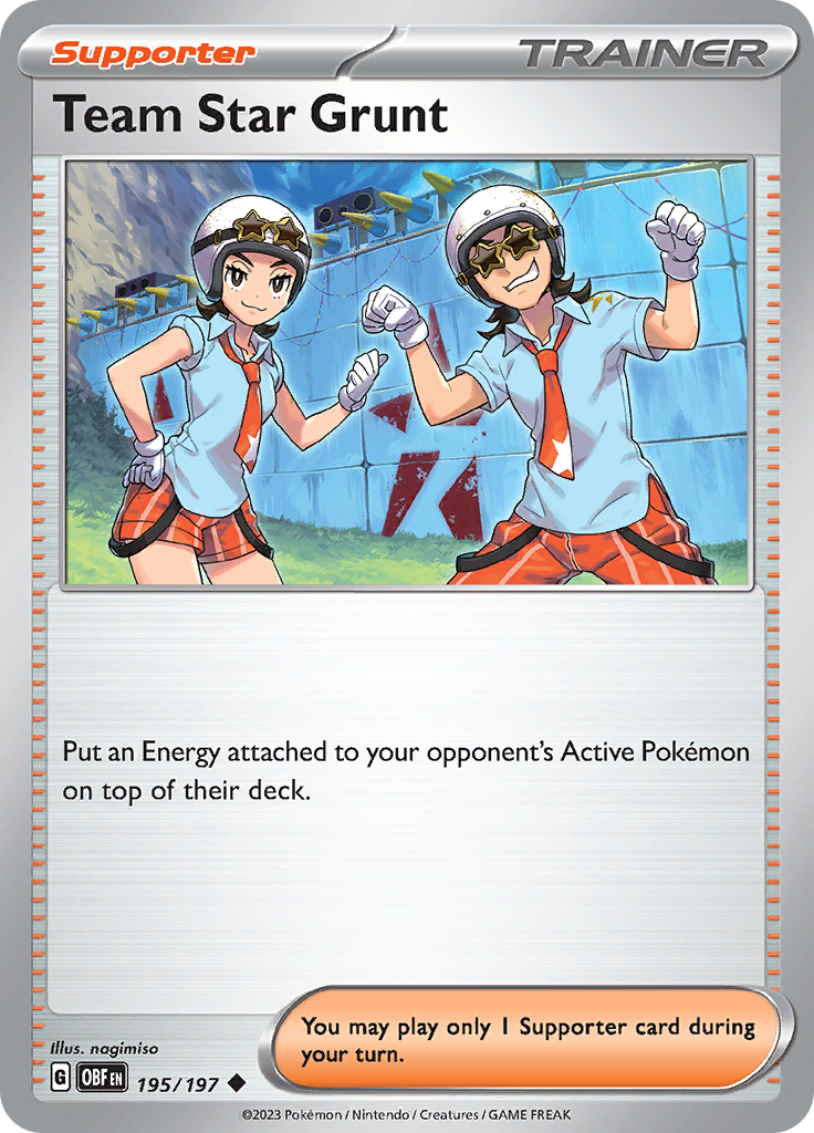 Team Star Grunt (195/197) [Scarlet & Violet: Obsidian Flames] | Good Games Cannington