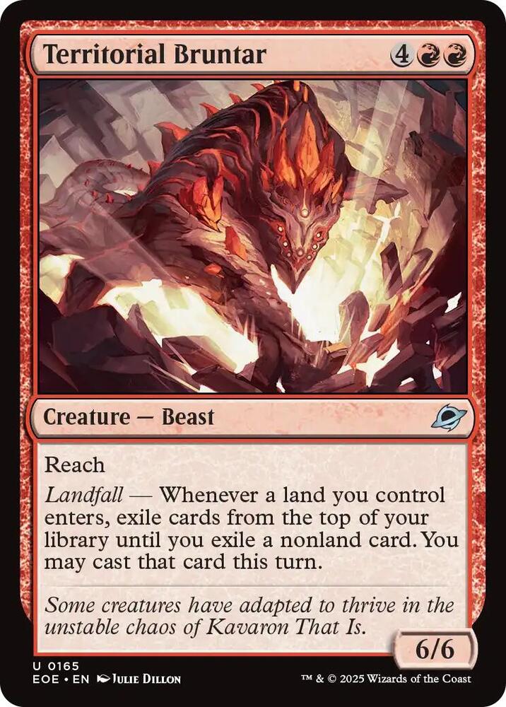 Territorial Bruntar 165 (Edge of Eternities)  - Foil | Good Games Cannington