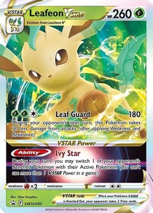 Leafeon VSTAR (SWSH195) [Sword & Shield: Black Star Promos] | Good Games Cannington