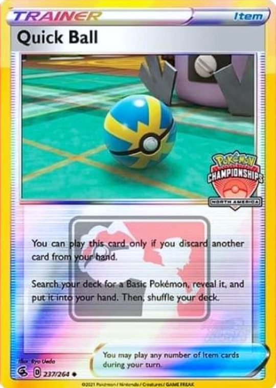 Quick Ball (237/264) (North America Championships Promo) [Sword & Shield: Fusion Strike] | Good Games Cannington