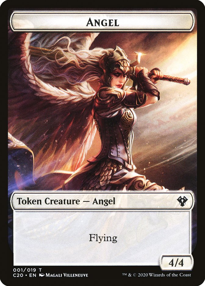 Angel Token [Commander 2020 Tokens] | Good Games Cannington