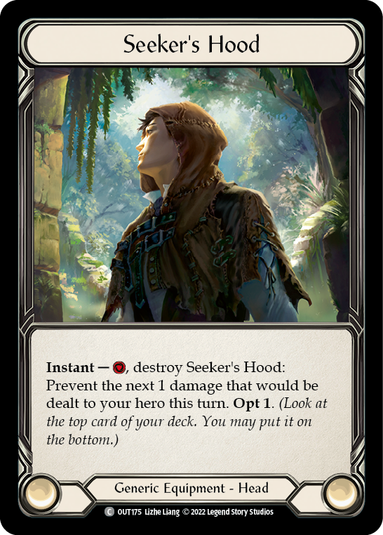 Seeker's Hood [OUT175] (Outsiders)  Rainbow Foil | Good Games Cannington