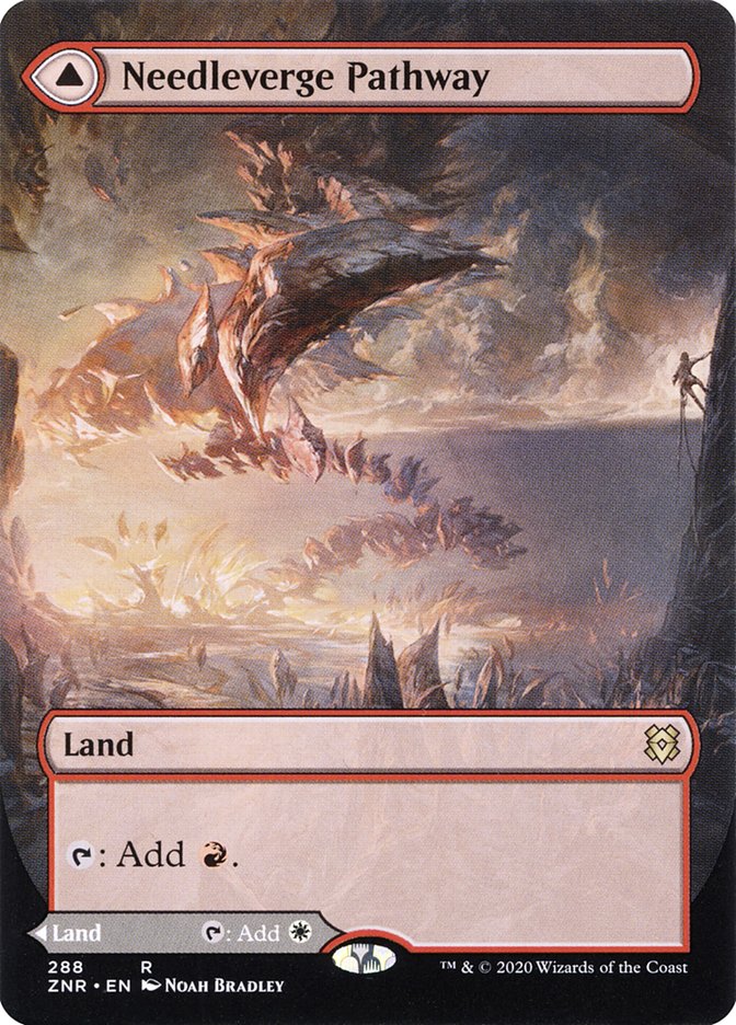 Needleverge Pathway // Pillarverge Pathway (Borderless Alternate Art) [Zendikar Rising] | Good Games Cannington