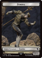 Moogle // Zombie Double-Sided Token (Surge Foil) [FINAL FANTASY Commander Tokens] | Good Games Cannington