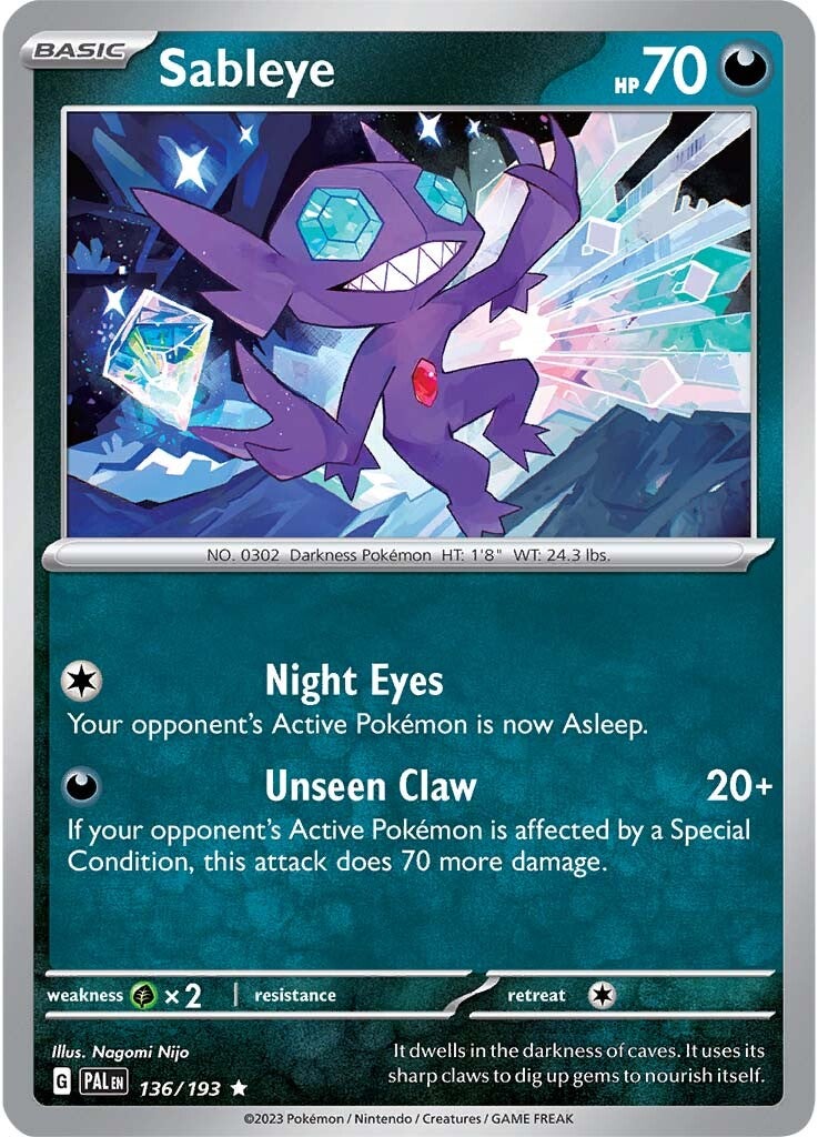 Sableye (136/193) [Scarlet & Violet: Paldea Evolved] | Good Games Cannington