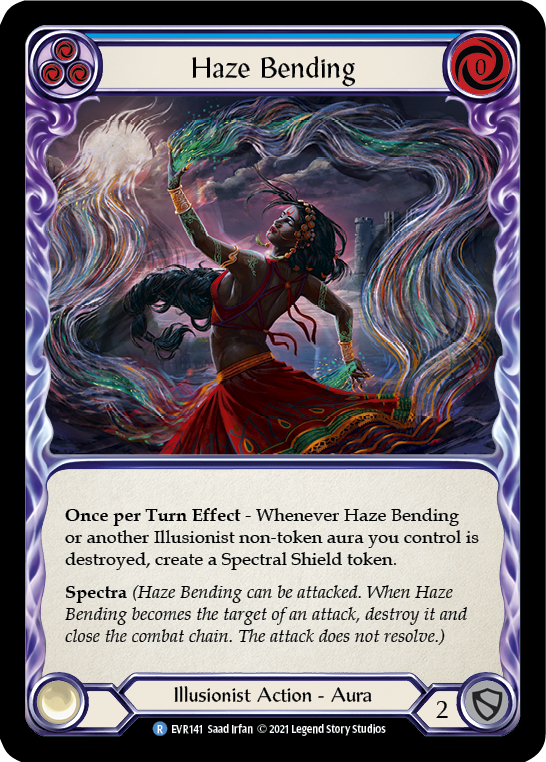Haze Bending (Blue) [EVR141] (Everfest)  1st Edition Rainbow Foil | Good Games Cannington
