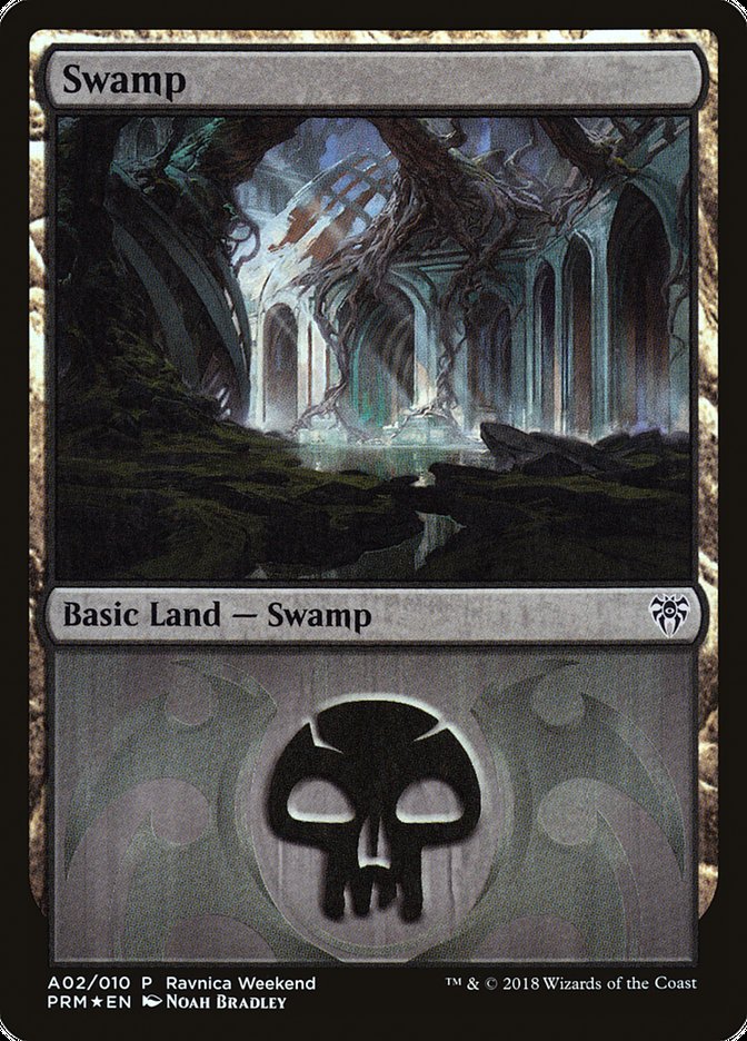Swamp (A02) [Ravnica Allegiance Ravnica Weekend] | Good Games Cannington