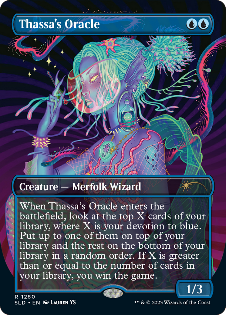 Thassa's Oracle (Borderless) [Secret Lair Drop Series] | Good Games Cannington
