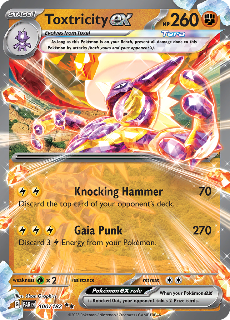 Toxtricity ex (100/182) [Scarlet & Violet: Paradox Rift] | Good Games Cannington
